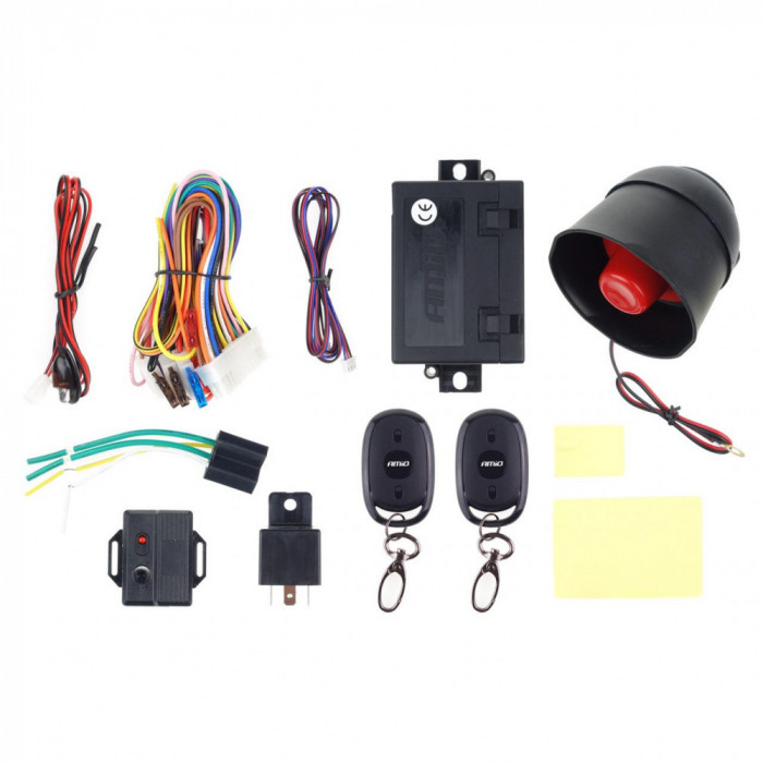 Sistem Alarma Auto Premium CA14 cu 2 telecomenzi AVX-AM01678