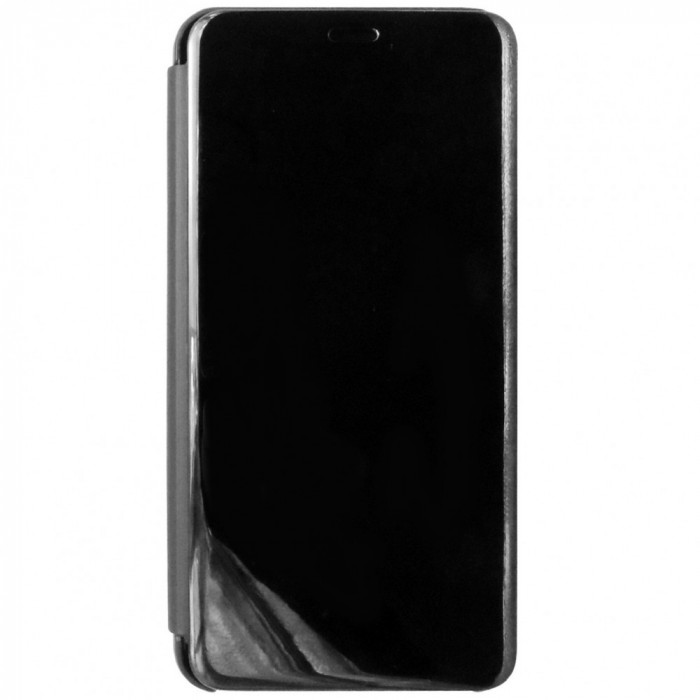 Husa tip carte cu stand Mirror (efect oglinda) neagra pentru Samsung Galaxy S7 G930