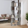 VidaXL Bibliotecă/Separator, gri sonoma, 80x24x192 cm, lemn prelucrat