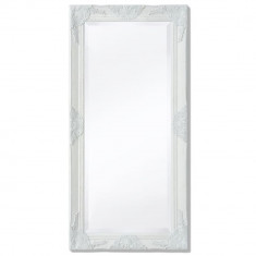 Oglinda verticala în stil baroc, 100 x 50 cm, alb GartenMobel Dekor