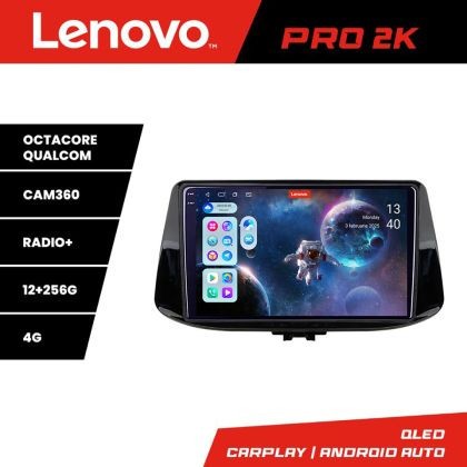 Navigatie Hyundai I30 2017- Lenovo Kit-1041 8 core QLED 2K 12+256 360 Android Waze USB Navigatie Internet Youtube Radio CarStore Technology