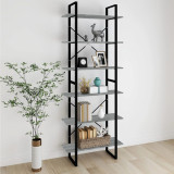 Gossi dulap inalt, gri sonoma, 80x30x210 cm, lemn compozit