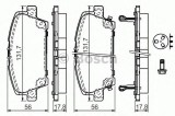 Set placute frana,frana disc HONDA CIVIC VIII Hatchback (FN, FK) (2005 - 2012) BOSCH 0 986 494 136