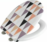 Colac WC Wenko Duroplast Multicolor Soft-Close, Sistem Fix-Clip, 37x44.5 cm, Distanta Montare 8-17.5 cm