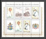 Romania.1999 Vizita Papei Ioan Paul II-coala mica XR.1184