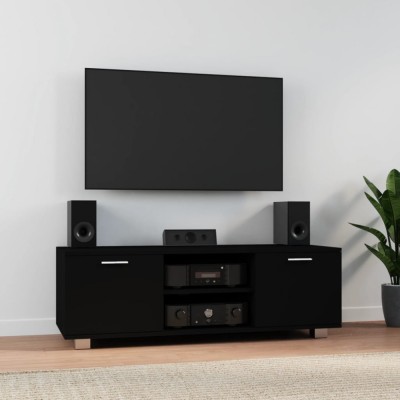 vidaXL Comodă TV, negru, 120x40,5x35 cm, lemn prelucrat 342617 foto