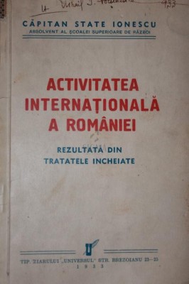 ACTIVITATEA INTERNATIONALA A ROMANIEI foto