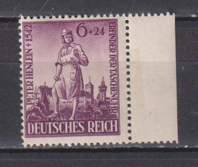 GERMANIA DEUTSCHES REICH 1942 MI. 819 MNH foto