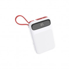 Baterie Externa 10000 mAh + Cablu MicroUSB (Alb) J40 HOCO