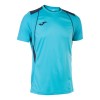 Tricou Fotbal Joma Championship VII Turcoaz Copii/Baieti, Antrenament &amp; Competitie, Poliester