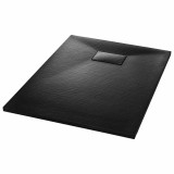 Cumpara ieftin Cadita de dus, negru, 100 x 70 cm, SMC