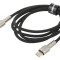 Cablu USB 2.0 Apple Lightning și USB C 1m negru