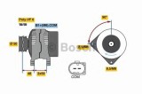 Generator / Alternator AUDI Q5 (8R) (2008 - 2016) BOSCH 0 986 081 340