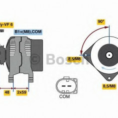 Generator / Alternator AUDI A4 (8K2, B8) (2007 - 2015) BOSCH 0 986 081 340