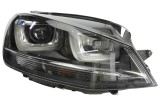 Far VW Golf 7 10.2012- Valeo partea Dreapta Xenon tip bec D3S, cu lumina viraje, lumini de zi LED, asistenta faza lunga