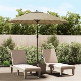 Cumpara ieftin Umbrelă soare de exterior, st&acirc;lp aluminiu, gri taupe, 270 cm