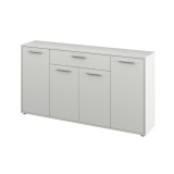 Cumpara ieftin Comoda HDF alb Lunia 163x33x86 cm