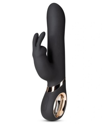 Vibrator Dolphy-Gyro, 13 Moduri Vibratii, 6 Moduri Rotatii, Silicon, USB, Negru, 23 cm, Mokko Toys foto