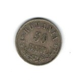Romania 1873 - 50 bani, Ag, circulat