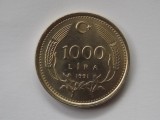 1000 LIRA 1991 TURCIA-XF