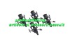 Set 4 Mulinete Crap ID 8000, Tambur Metalic, Baitrunner, 9+1 Rulmenti, Tambur Rezerva
