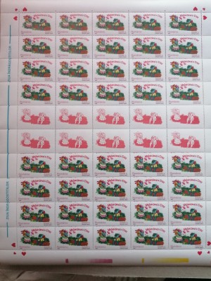 Romania 2002, LP 1579 , Ziua Indragostitilor,MINICOLI 40 SERII + 10 VINETE,MNH. foto
