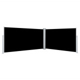 Copertina laterala retractabila, negru, 160x600 cm GartenMobel Dekor, vidaXL