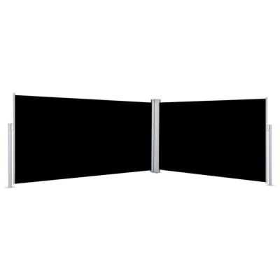 Copertină laterală retractabilă, negru, 160x600 cm foto