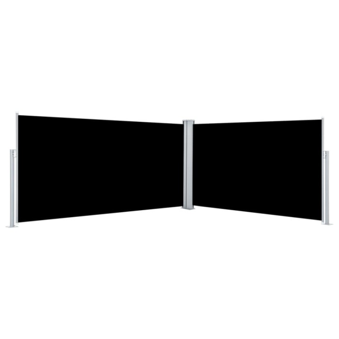 Copertină laterală retractabilă, negru, 160x600 cm