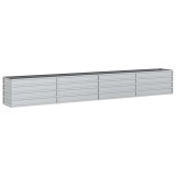 Cumpara ieftin Strat inaltat de gradina argintiu 320x40x45 cm otel galvanizat