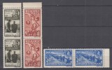 ROMANIA 1942 LP 148 II IMAGINI BASARABIA PERECHE SERII STARE MNH