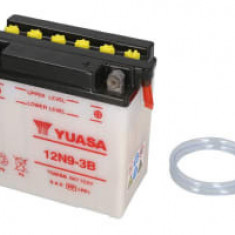 Baterie Acid/Starting YUASA 12V 9,5Ah 85A R+ Maintenance 135x75x139mm Dry charged without acid required quantity of electrolyte 0,6l 12N9-3B fits: HYO