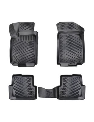 Set covorase auto din cauciuc tip tavita pentru Chevrolet Aveo II 2012- foto