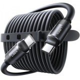 Cablu Date si Incarcare USB-C - USB-C Lisen L115, 100W, 3m, Negru YL0125040001
