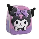 Ghiozdan pentru gradinita Kuromi 3D, 22x27x10 cm