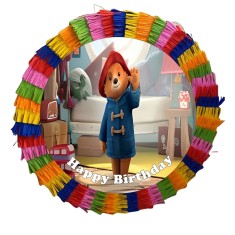 Pinata pentru petreceri copii, 35 cm, multicolora, model Paddington Bear