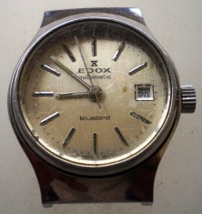 K.009 CEAS MECANIC DE DAMA EDOX AUTOMATIC BLUEBIRD 17 JEWELS SWISS