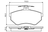 BOSCH 0 986 495 246 set placute frana,frana disc