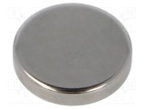 Magnet neodim fix ELESA GANTER &Oslash;25mm H5mm 67N