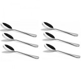 Set 6 lingurite 12.5x3cm inox pentru desert Grunberg GR186