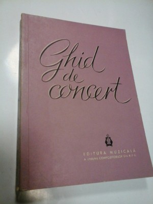 GHID DE CONCERT foto