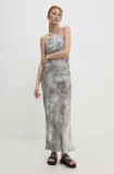 Answear Lab rochie culoarea gri, maxi, dreaptă