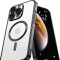 Huse silicon cu incarcare wireless compatibila cu Iphone 16 Pro Negru