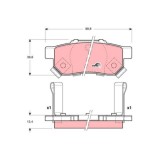 Placute frana TRW GDB3174