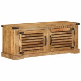 Bancă pentru pantofi 110x38x45 cm din lemn masiv de mango brut
