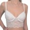 Sutien Bralette din Dantelă Elastică S113 - 70B - Alb