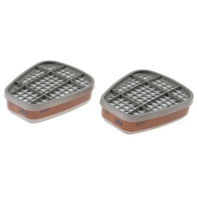 Filtru de vapori Marvel A1 3M 6051-S pentru masca / semimasca gama 6000, 2 buc / set foto