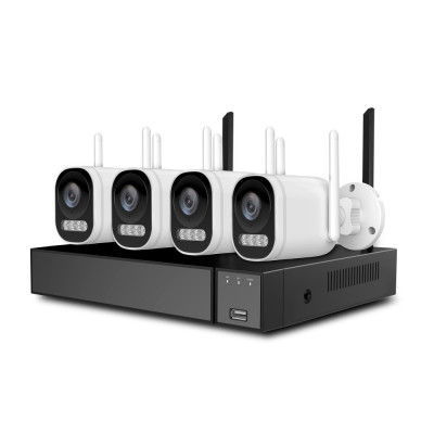 Kit supraveghere video PNI House WiFi662 NVR si 4 camere wireless de exterior 2MP foto