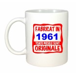 Cana alba personalizata Fabricat in 1961 toate piesele sunt originale, INOVATIX&reg;. 330ml, Oem