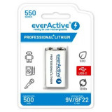 Acumulator EverActive, 9V, 550mAh, Ni-MH, cu Incarcare USB-C, Oem
